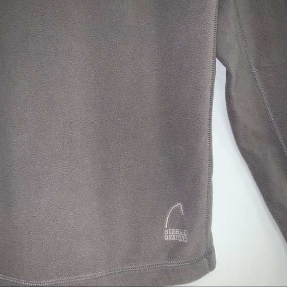 Sierra Designs Fleece Sweater Women’s Size Small Grey Khaki Long Sleeve Layering - Picture 4 of 7